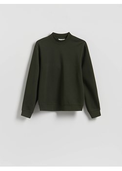 Reserved - Bluza ze stójką - ciemnozielony ze sklepu Reserved w kategorii Bluzy męskie - zdjęcie 187281586