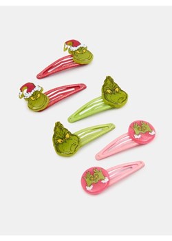 Sinsay - Spinki do włosów 6 pack Grinch - wielobarwny - id: 8023P-MLC - marki Sinsay - 187281998 Sinsay - Spinki do włosów 6 pack Grinch - wielobarwny ze sklepu Sinsay w kategorii Ozdoby do włosów dziewczęce - zdjęcie 187281998