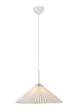 Marksljöd Lampa wisząca &quot;Plisado&quot; w kolorze białym - wys. 30 x Ø 50 cm ze sklepu Limango Polska w kategorii Oświetlenie - zdjęcie 187282097