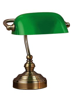 Marksljöd Lampa stołowa &quot;Bankers&quot; w kolorze zielono-złotym - wys. 25 x Ø 19 cm ze sklepu Limango Polska w kategorii Oświetlenie - zdjęcie 187282506