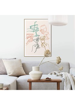 Orangewallz Druk artystyczny "Cheers Glasses" w ramce - id: 17136008 - marki Orangewallz - 187283445 Orangewallz Druk artystyczny "Cheers Glasses" w ramce ze sklepu Limango Polska w kategorii Obrazy - zdjęcie 187283445