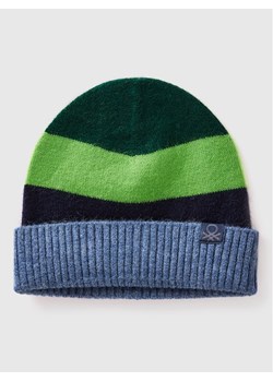 Benetton Czapka w kolorze czarno-zielono-niebieskim - id: 17779522 - marki benetton - 187283646 Benetton Czapka w kolorze czarno-zielono-niebieskim ze sklepu Limango Polska w kategorii Czapki dziecięce - zdjęcie 187283646