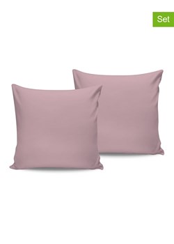 Elizabed Poszewki satynowe (2 szt.) w kolorze jasnoróżowym na poduszkę ze sklepu Limango Polska w kategorii Poduszki dekoracyjne - zdjęcie 187283686