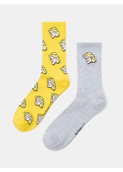 Sinsay - Prążkowane skarpetki 2 pack Shrek - wielobarwny - id: 832EL-MLC - marki Sinsay - 187285157 Sinsay - Prążkowane skarpetki 2 pack Shrek - wielobarwny ze sklepu Sinsay w kategorii Skarpetki damskie - zdjęcie 187285157