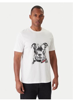 HUGO T-Shirt Dubrox 50553779 Écru Regular Fit - id: 0000305677426 - marki Hugo Boss - 187285507 HUGO T-Shirt Dubrox 50553779 Écru Regular Fit ze sklepu MODIVO w kategorii T-shirty męskie - zdjęcie 187285507