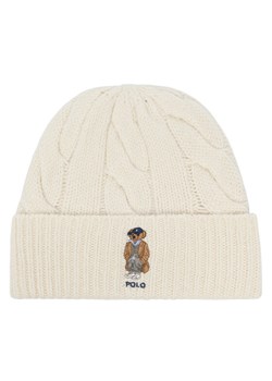 Polo Ralph Lauren Czapka 455981433001 Écru - id: 3616853508371 - marki Polo Ralph Lauren - 187285586 Polo Ralph Lauren Czapka 455981433001 Écru ze sklepu MODIVO w kategorii Czapki zimowe damskie - zdjęcie 187285586