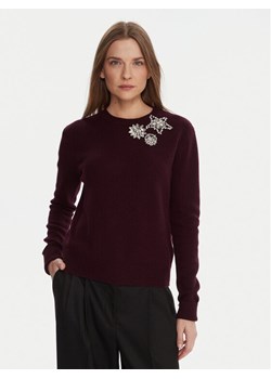 KAOS Sweter RI1KT022 Bordowy Regular Fit - id: 0000305617927 - marki Kaos - 187285699 KAOS Sweter RI1KT022 Bordowy Regular Fit ze sklepu MODIVO w kategorii Swetry damskie - zdjęcie 187285699