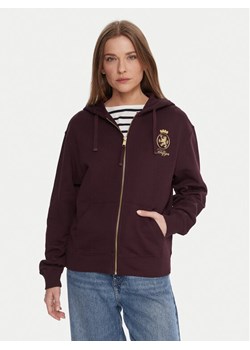 Tommy Hilfiger Bluza WW0WW46126 Bordowy Regular Fit - id: 0000305377012 - marki Tommy Hilfiger - 187285735 Tommy Hilfiger Bluza WW0WW46126 Bordowy Regular Fit ze sklepu MODIVO w kategorii Bluzy damskie - zdjęcie 187285735