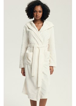 Henderson szlafrok damski z kapturem Dionne 43600-01X, Kolor kremowy, Rozmiar L, Henderson ze sklepu Intymna w kategorii Szlafroki damskie - zdjęcie 187287545