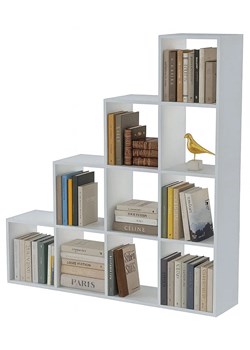 Biały regał na książki G0-Z28 ze sklepu Edinos.pl w kategorii Regały i witryny - zdjęcie 187287659