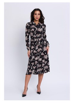 Marks &amp; Spencer Sukienka koszulowa w kolorze czarno-różowo-białym ze sklepu Limango Polska w kategorii Sukienki - zdjęcie 187288368