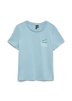 Vero Moda Koszulka w kolorze błękitnym ze sklepu Limango Polska w kategorii Bluzki damskie - zdjęcie 187288516