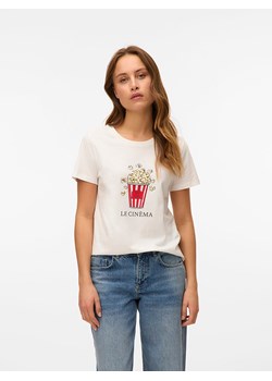 Vero Moda Koszulka w kolorze białym ze sklepu Limango Polska w kategorii Bluzki damskie - zdjęcie 187288517