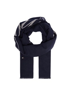 Szalik Tommy Hilfiger Logo AW0AW17352 Granatowy ze sklepu eobuwie.pl w kategorii Szaliki i chusty damskie - zdjęcie 187288695