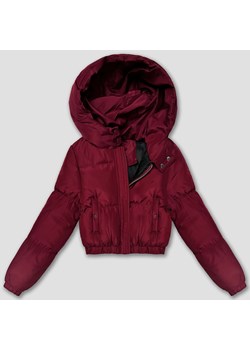 Krótka kurtka zimowa puffer J Style bordowa (5M3260-1) ze sklepu goodlookin.pl w kategorii Kurtki damskie - zdjęcie 187289325