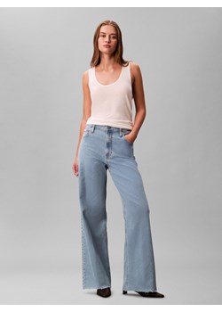 Calvin Klein Jeans Dżinsy Kobiety Bawełna light stone jednolity ze sklepu vangraaf w kategorii Jeansy damskie - zdjęcie 187289376