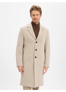 Finshley & Harding London Męski wełniany płaszcz - Frederick Mężczyźni Wełna beżowy marmurkowy - id: 780954-0001-00460 - marki Finshley & Harding London - 187289398 Finshley & Harding London Męski wełniany płaszcz - Frederick Mężczyźni Wełna beżowy marmurkowy ze sklepu vangraaf w kategorii Płaszcze męskie - zdjęcie 187289398