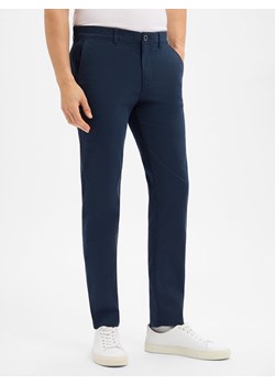Nils Sundström Chino - Matt Mężczyźni granatowy jednolity ze sklepu vangraaf w kategorii Spodnie męskie - zdjęcie 187289407