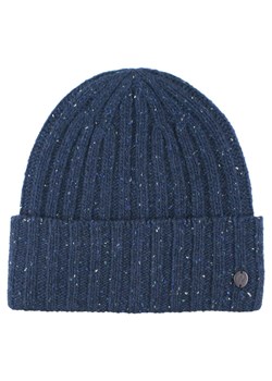 Ciepła, Wełnina Czapka (Beanie) - V. Fraas - Niebieski Melanż CPAFRSbeanie03ciemNIEB ze sklepu JegoSzafa.pl w kategorii Czapki zimowe męskie - zdjęcie 187289489