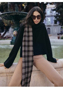 Mohito - Szalik w kratę - brązowy - id: 199HF-88X - marki Mohito - 187289818 Mohito - Szalik w kratę - brązowy ze sklepu Mohito w kategorii Szaliki i chusty damskie - zdjęcie 187289818