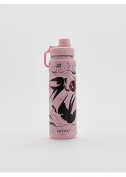 Reserved - Bidon z nadrukiem - różowy ze sklepu Reserved w kategorii Bidony i butelki - zdjęcie 187290378