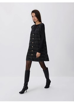 Reserved - Tweedowa sukienka mini - wielobarwny ze sklepu Reserved w kategorii Sukienki - zdjęcie 187290416