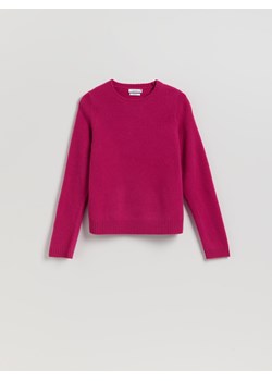 Reserved - Wełniany sweter - fioletowy ze sklepu Reserved w kategorii Swetry damskie - zdjęcie 187290435