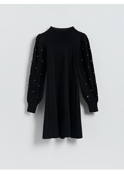 Reserved - Dzianinowa sukienka - czarny ze sklepu Reserved w kategorii Sukienki - zdjęcie 187290699