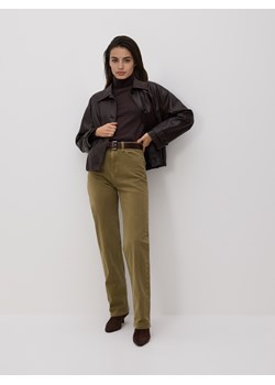 Reserved - Jeansy straight fit - zielony - id: 556GE-81J - marki Reserved - 187290725 Reserved - Jeansy straight fit - zielony ze sklepu Reserved w kategorii Jeansy damskie - zdjęcie 187290725