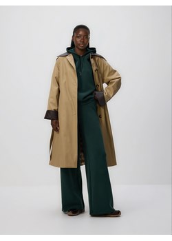 Reserved - Spodnie z modalem - morski ze sklepu Reserved w kategorii Spodnie damskie - zdjęcie 187290779