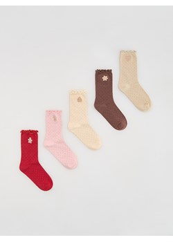 Reserved - Skarpetki ze świątecznym motywem 5 pack - czerwony - id: 658FA-33X - marki Reserved - 187290818 Reserved - Skarpetki ze świątecznym motywem 5 pack - czerwony ze sklepu Reserved w kategorii Skarpetki damskie - zdjęcie 187290818