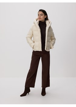 Reserved - Kurtka z paskiem - kremowy - id: 720HD-02X - marki Reserved - 187290897 Reserved - Kurtka z paskiem - kremowy ze sklepu Reserved w kategorii Kurtki damskie - zdjęcie 187290897