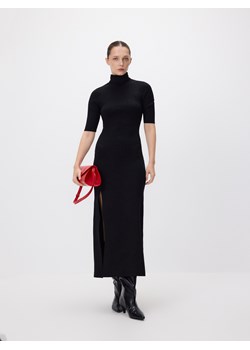 Reserved - Sukienka z wiskozą - czarny - id: 742BW-99X - marki Reserved - 187290928 Reserved - Sukienka z wiskozą - czarny ze sklepu Reserved w kategorii Sukienki - zdjęcie 187290928