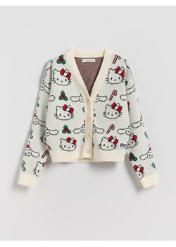 Reserved - Kardigan Hello Kitty and Friends - wielobarwny ze sklepu Reserved w kategorii Swetry dziewczęce - zdjęcie 187290988