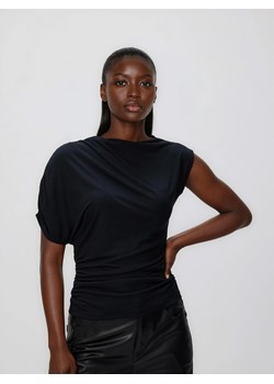 Reserved - Asymetryczna bluzka - czarny ze sklepu Reserved w kategorii Bluzki damskie - zdjęcie 187291185