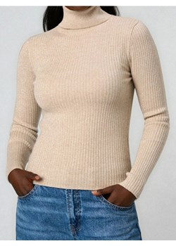 Sinsay - Prążkowany sweter - złoty - id: 351FJ-GLD - marki Sinsay - 187291656 Sinsay - Prążkowany sweter - złoty ze sklepu Sinsay w kategorii Swetry damskie - zdjęcie 187291656