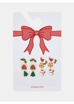 Sinsay - Kolczyki z motywem świątecznym 6 pack - wielobarwny ze sklepu Sinsay w kategorii Kolczyki - zdjęcie 187291657