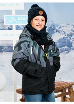 Sinsay - Kurtka rozpinana z kapturem - czarny ze sklepu Sinsay w kategorii Kurtki chłopięce - zdjęcie 187291669