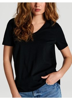 Sinsay - Koszulka basic - czarny - id: 6898F-99X - marki Sinsay - 187291696 Sinsay - Koszulka basic - czarny ze sklepu Sinsay w kategorii Bluzki damskie - zdjęcie 187291696