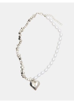 Sinsay - Naszyjnik z błyszczącym wykończeniem - srebrny ze sklepu Sinsay w kategorii Naszyjniki - zdjęcie 187291698