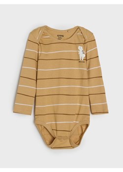 Sinsay - Bawełniane body - beżowy ze sklepu Sinsay w kategorii Body niemowlęce - zdjęcie 187291708