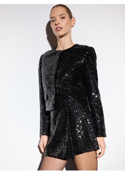 Mohito - Spódnico-szorty z cekinami - czarny - id: 076HC-99X - marki Mohito - 187291935 Mohito - Spódnico-szorty z cekinami - czarny ze sklepu Mohito w kategorii Spódnice - zdjęcie 187291935