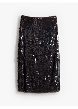 Mohito - Cekinowa spódnica midi - ciemnobrązowy ze sklepu Mohito w kategorii Spódnice - zdjęcie 187292156