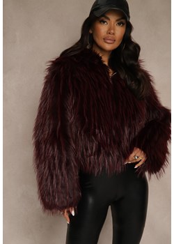 Bordowa Kurtka Futerko z Kapturem i Zapięciem na Suwak Zetora - id: 05898-65-BORDO - marki Renee - 187292475 Bordowa Kurtka Futerko z Kapturem i Zapięciem na Suwak Zetora ze sklepu renee.pl w kategorii Futra damskie - zdjęcie 187292475