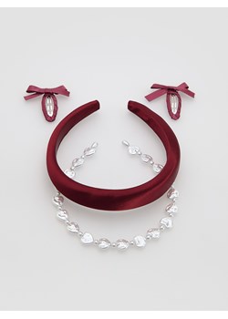 Reserved - Zestaw opaska i spinki - bordowy ze sklepu Reserved w kategorii Ozdoby do włosów dziewczęce - zdjęcie 187292707