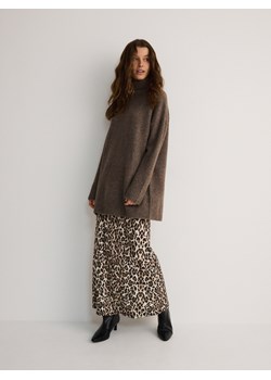 Reserved - Sweter z golfem - brązowy ze sklepu Reserved w kategorii Swetry damskie - zdjęcie 187292728