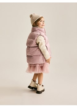 Reserved - Dzianinowa czapka z aplikacją - kremowy ze sklepu Reserved w kategorii Czapki dziecięce - zdjęcie 187292826