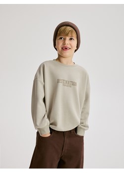 Reserved - Bluza z nadrukiem - beżowy ze sklepu Reserved w kategorii Bluzy męskie - zdjęcie 187292869