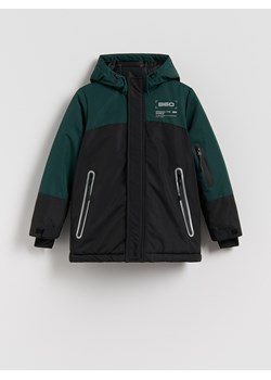 Reserved - Kurtka z kapturem - czarny - id: PN650-99X - marki Reserved - 187292906 Reserved - Kurtka z kapturem - czarny ze sklepu Reserved w kategorii Kurtki chłopięce - zdjęcie 187292906