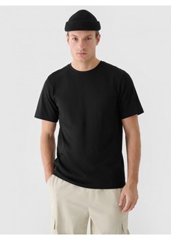 Męski t-shirt basic Outhorn OTHWAW24TTSHM2437 - czarny ze sklepu Sportstylestory.com w kategorii T-shirty męskie - zdjęcie 187293447